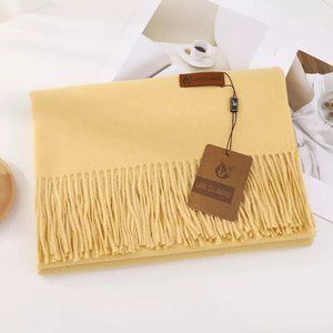 Cashmere Feel Solid Scarf,  Luxurious Long Extra Large Women Men shawl.